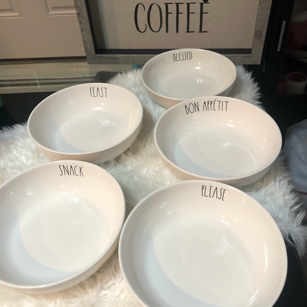 Rae Dunn pasta Bowls